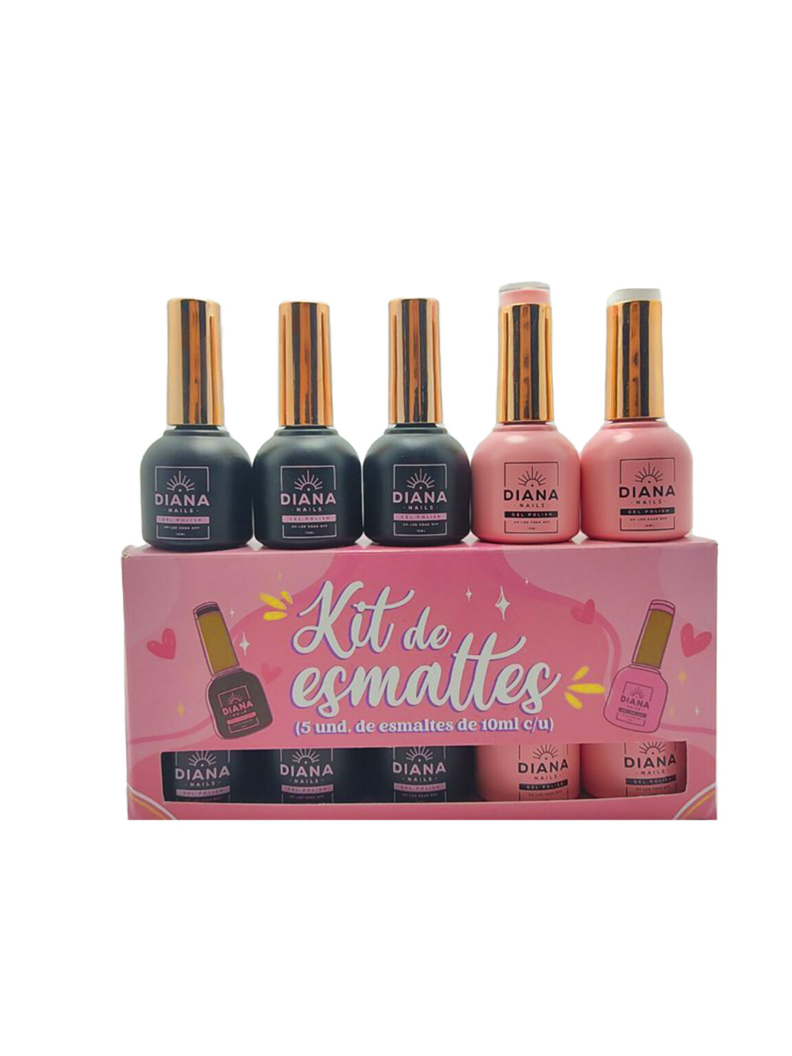 KIT BASICO 5 unidades DIANA NAILS Y MÁS